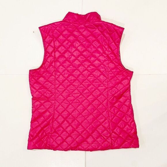 Lilly Pulitzer Quilted Puffer Vest Pink Size L - Picture 4 of 8